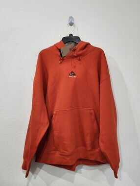 Nike ACG Therma-FIT Orange Pullover Heavy Hoodie Oversized DH3087-633 Size L NWT